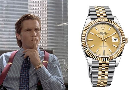 rolex datejust american psycho|rolex serial killer watch.